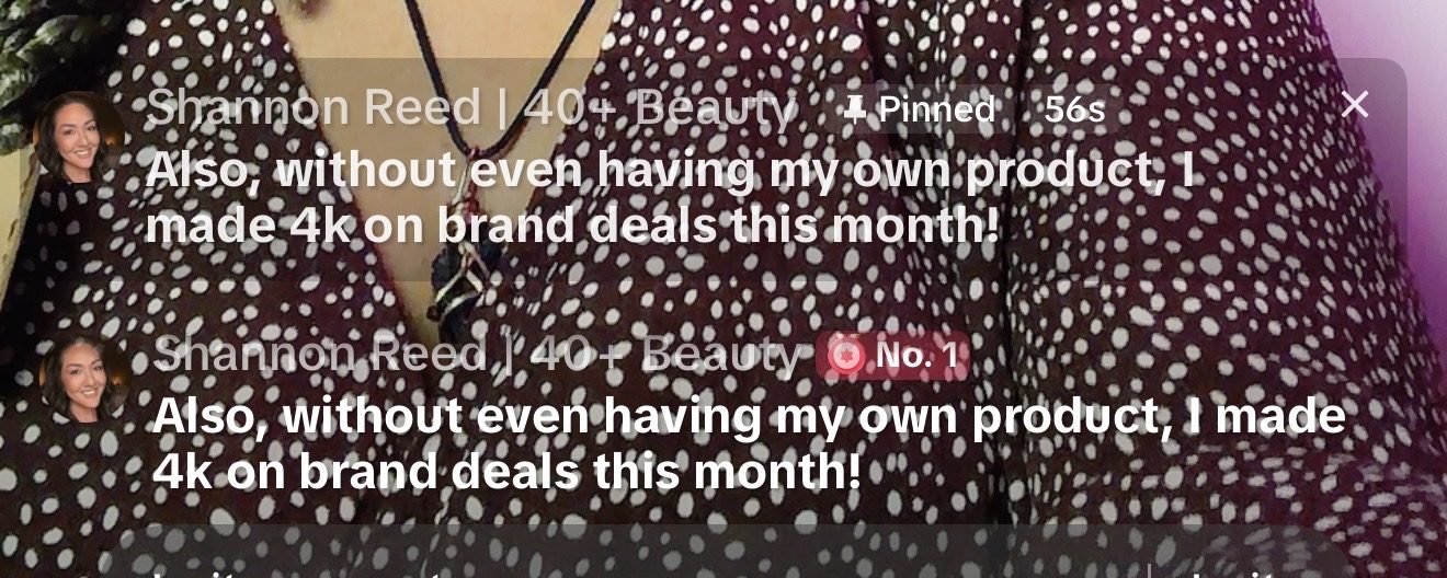 "$4K on brand deals this month"
